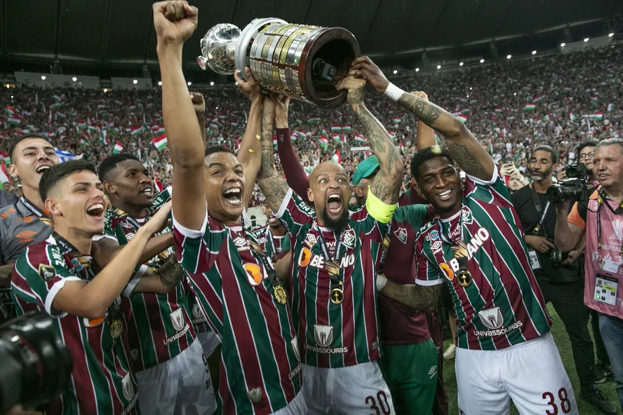 Fluminense celebra vitória na Libertadores / Divulgação